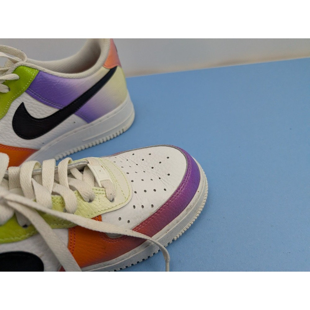 Nike Air Force 1 Low Shoes Womens Size 11 Multicolor Gradient Leather FD0801-100 - Picture 11 of 16